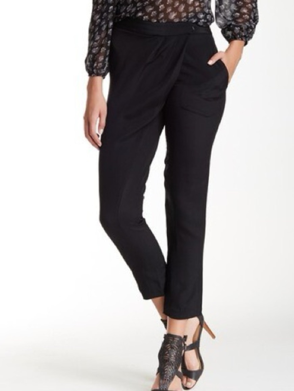 Rebecca Minkoff Crossover Silk Trousers